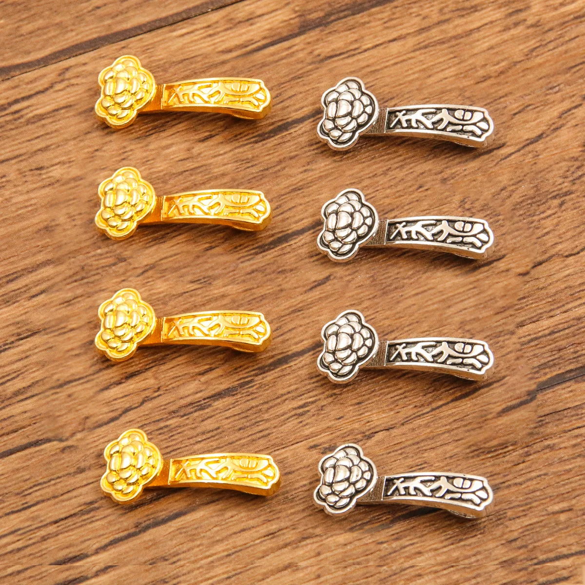 10PCS 11*25mm 2 Color Wholesale Metal Alloy Ruyi Connector Charms Weapon Pendant For Jewelry Buckle Making DIY Handmade Craft