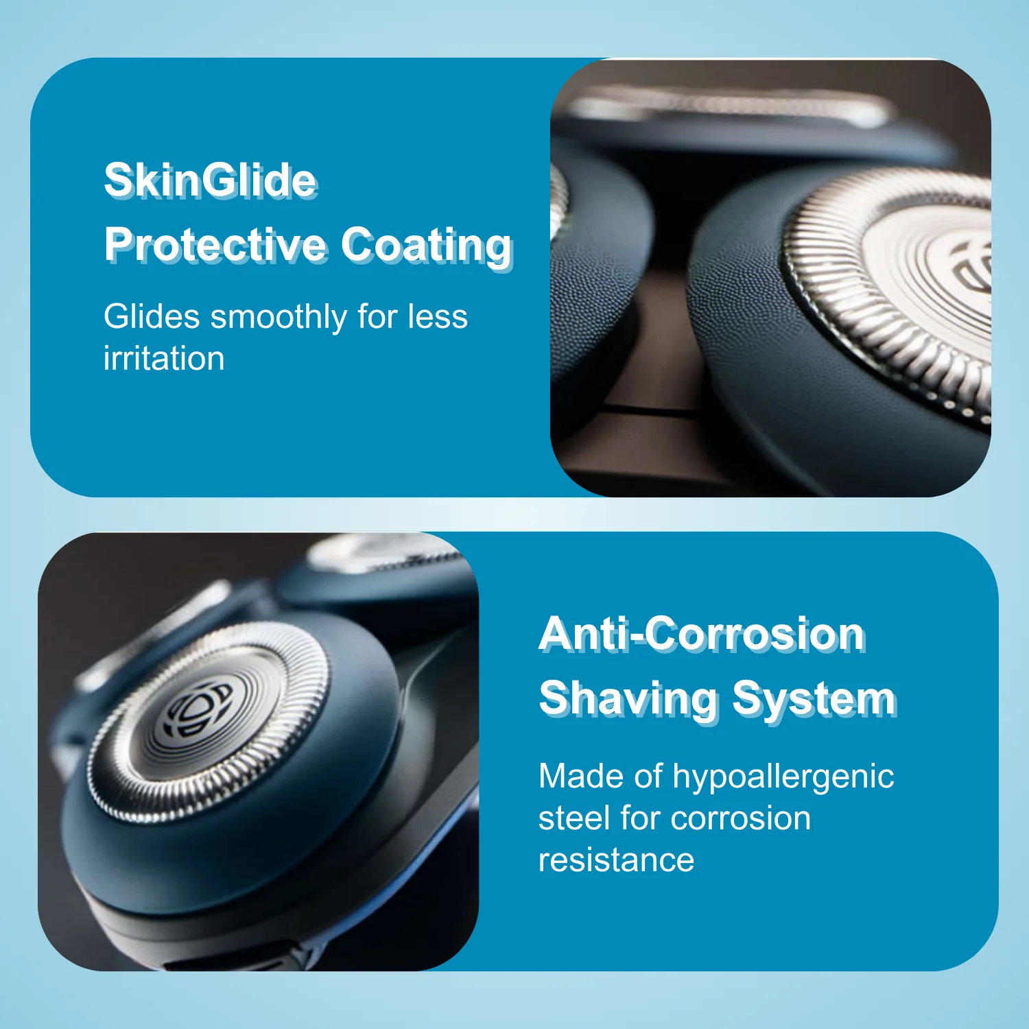 ماكينة حلاقة فيليبس نوريلكو سلسلة 5000X X5004، رطبة وجافة، ماكينة تشذيب واحدة، طلاء واقٍ من SkinGlide، 360 درجة °   رؤوس مرنة