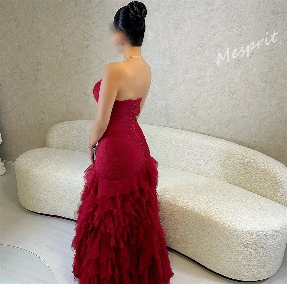 Customized  Customized   Exquisite Sweetheart A-line Brush es Layered Draped Skirts Tulle Customized