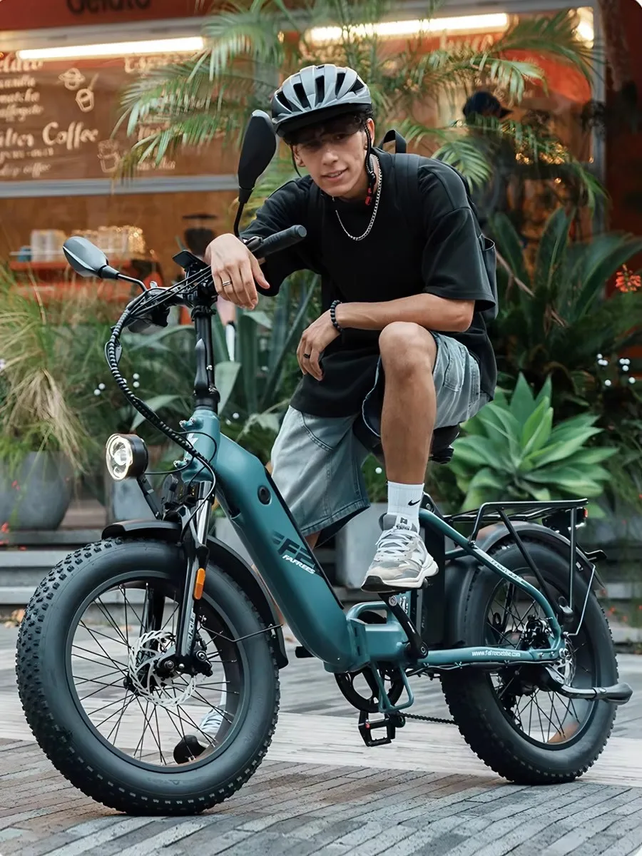 Fafrees FF20 Polar Faltbares Elektro-Mountainbike 500W, Doppelte 48V 12Ah Abnehmbare Batterie, 20x4,0 Zoll MTB E-Bike für Erwachsene, 45km/h und Reichweite bis 90–100km