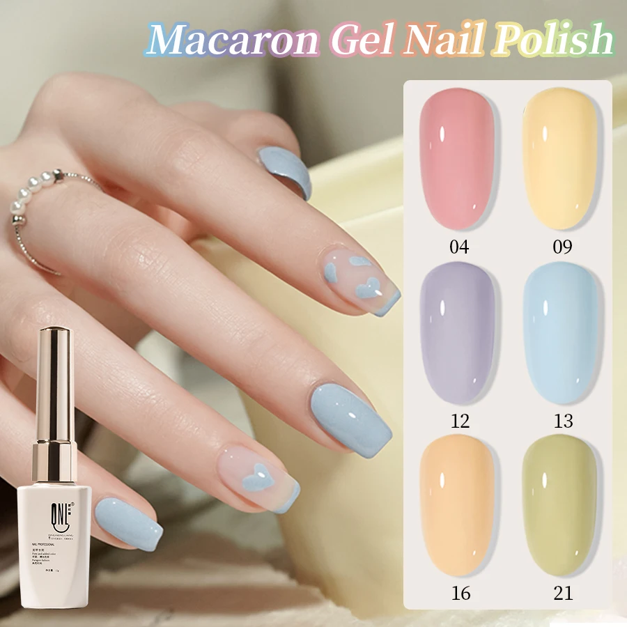 RSNAIL 12g Spring Summer Gel Nail Polish Soak Off UV Gel Macaron Gel Semi Permanent Nail Art Varnishes Candy Pink Green Nail Gel