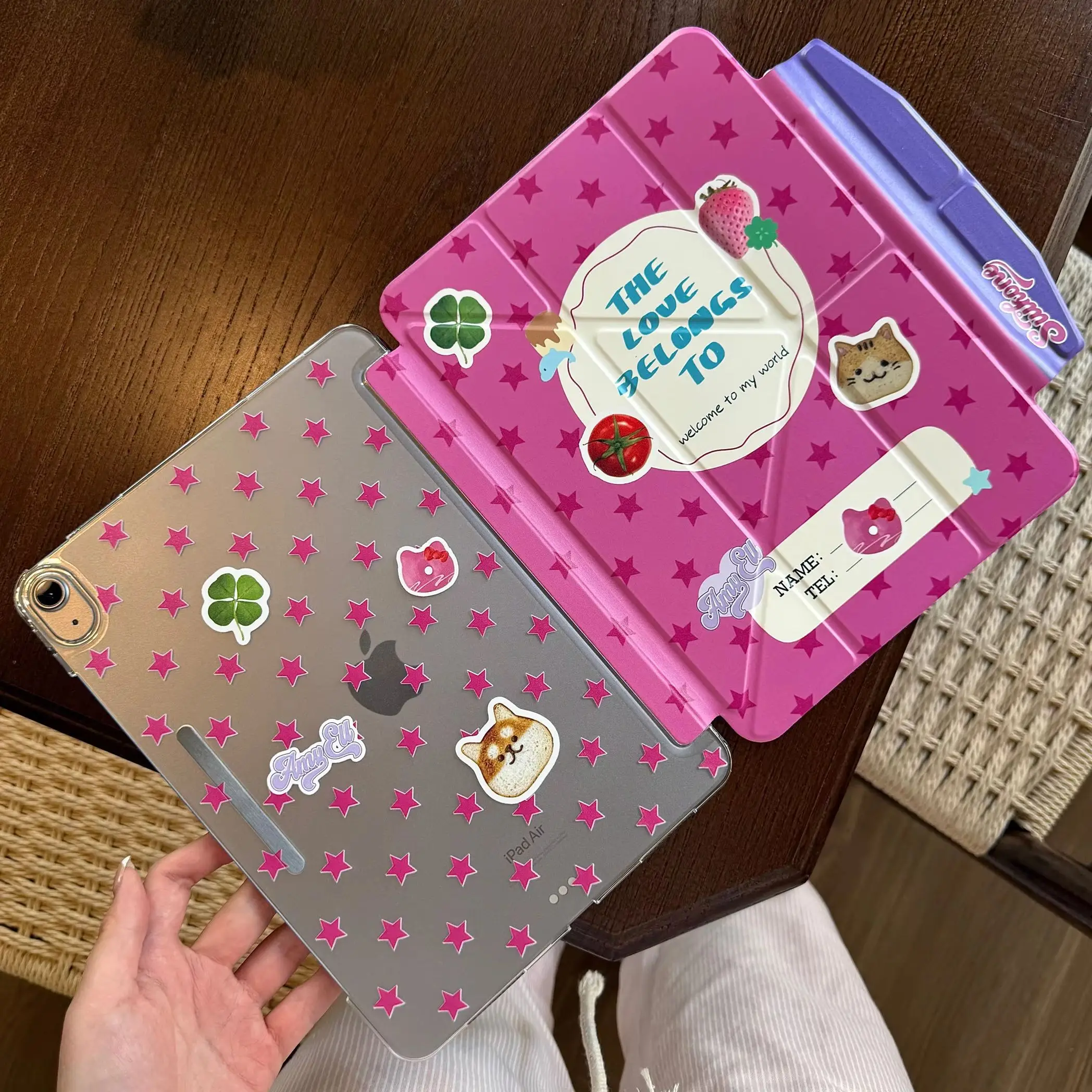 

Ins Spicy Girl Cool Style Y2K Cover For iPad Pro 13 11th M5 M4 12.9 A16 10 8 7 9th 10th For iPad Air 11 M2 M3 Mini Tablet Case