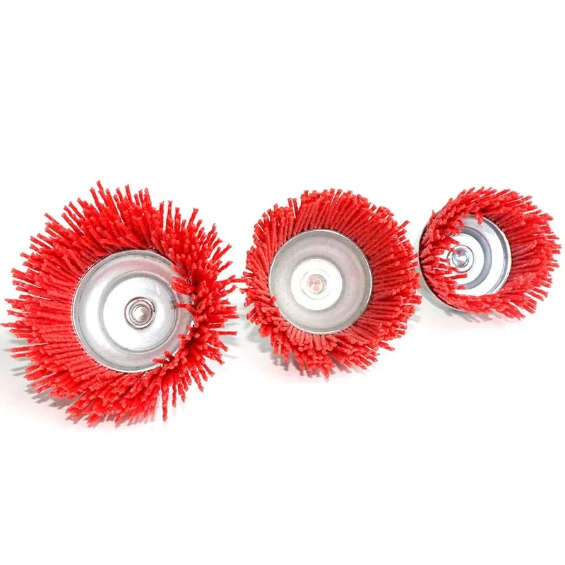 Nylon Cup Brush Abrasive Wire Wheel Brush for Drill Rotary Tool Wood Polishing Deburring Cleaning Cleaning Furniture 1/4" Shank view 5