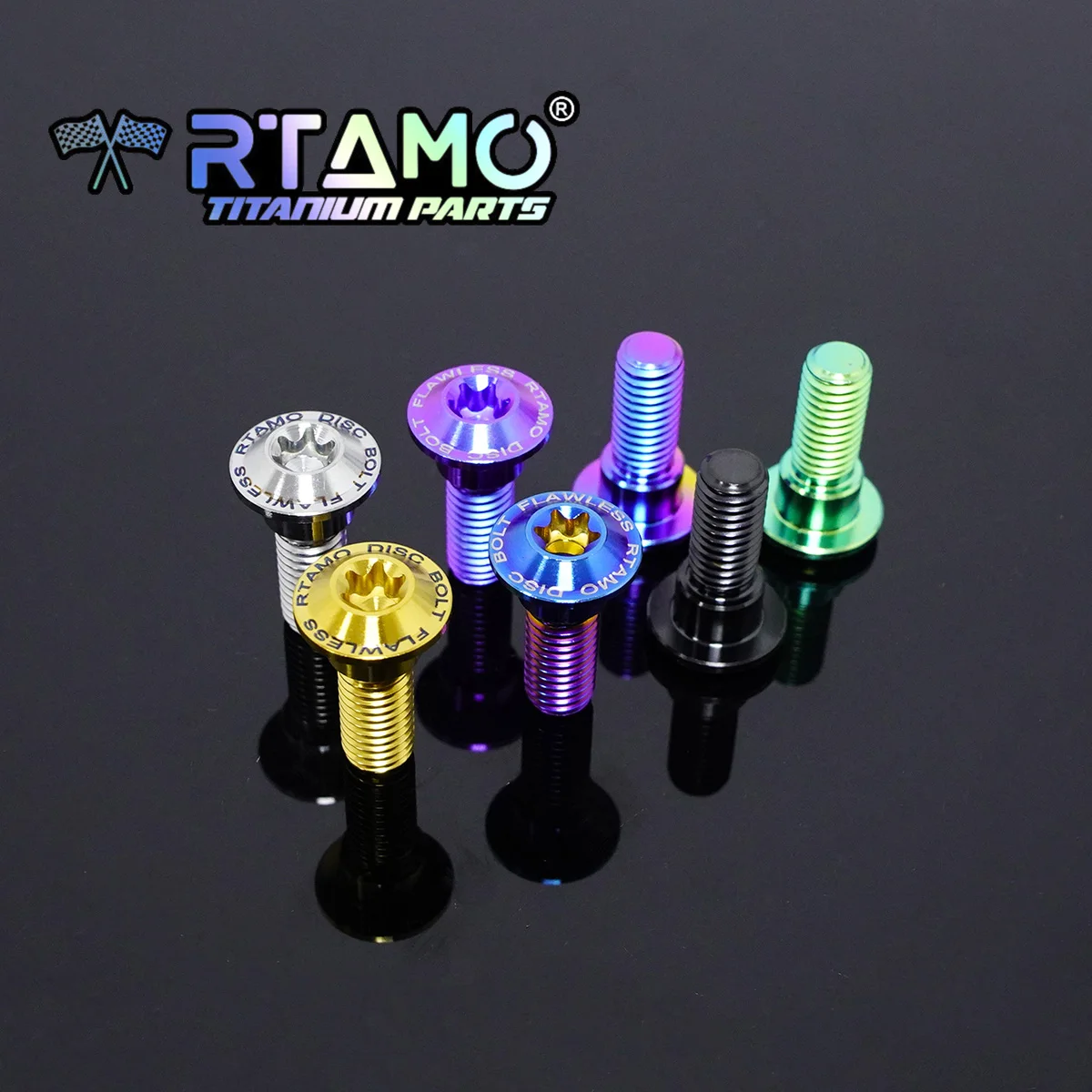 RTAMO M8X24 Titanium Brake Disc Bolt Torx Head Step Screw for HOHDA HC700 CB 500 650