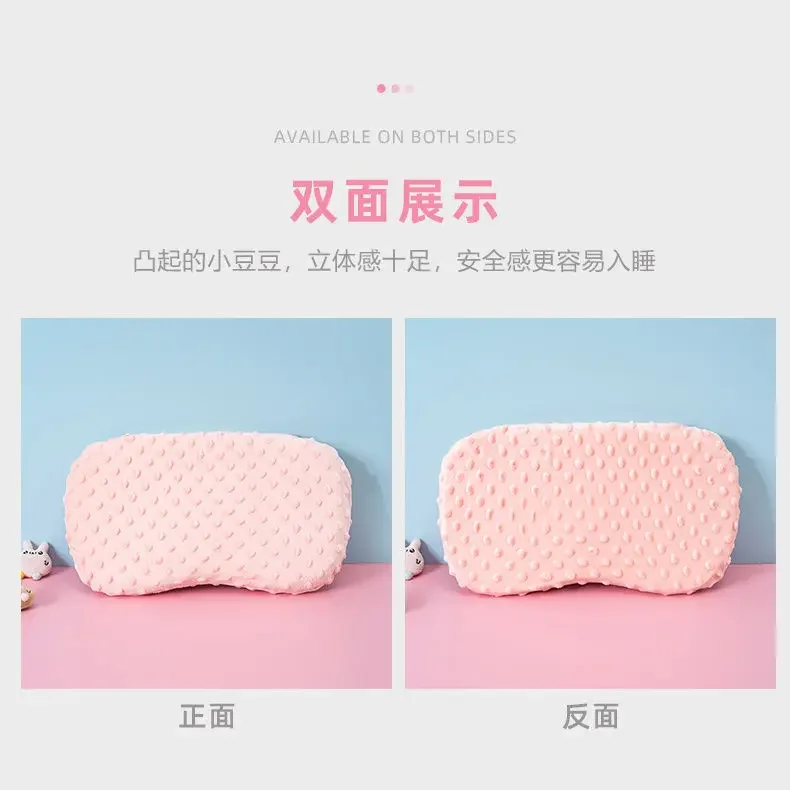 A-class Moon Children's Pillow,Kindergarten Baby Soothing Napping Pillow Anti Collision Safe,Breathable Detachable for Washing