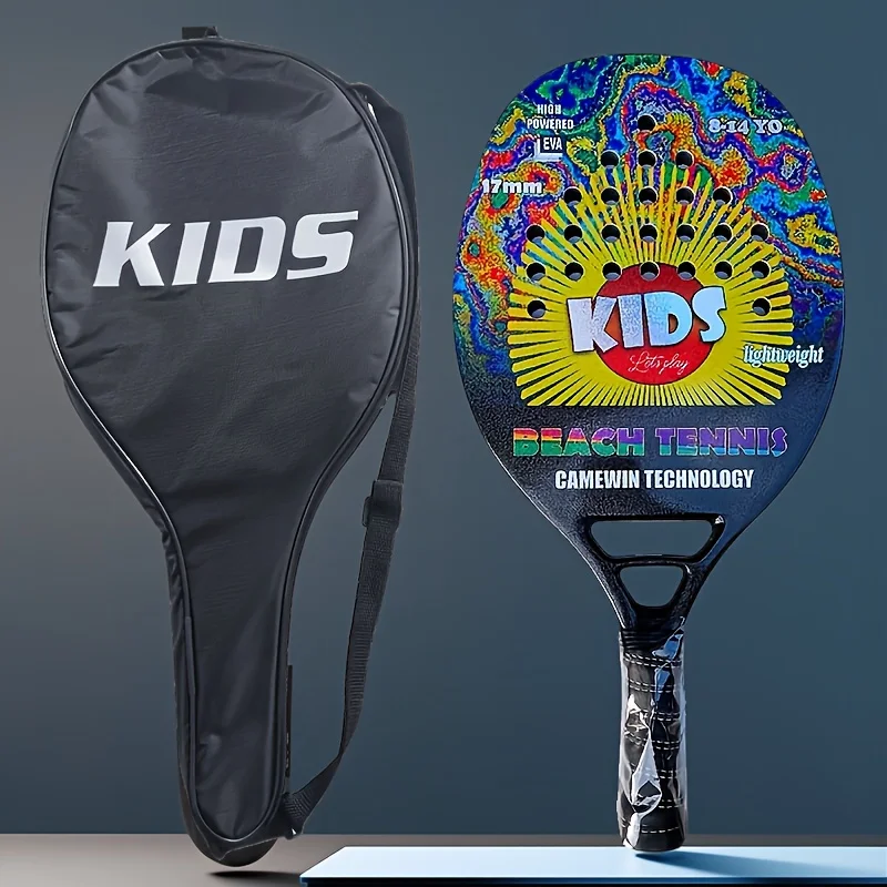 

CWIN Lightweight Beach Tennis Racquet EVA Foam Core Soft Touch Enhanced Control Durable Stylish Design for Female Kids Sports