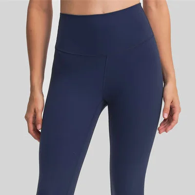 Nepoagym 7/8 EXPLORING Naked Feel Women Yoga Leggings Brushed Fabric Booty Yoga Pants Workout Tights for Sports Fitness