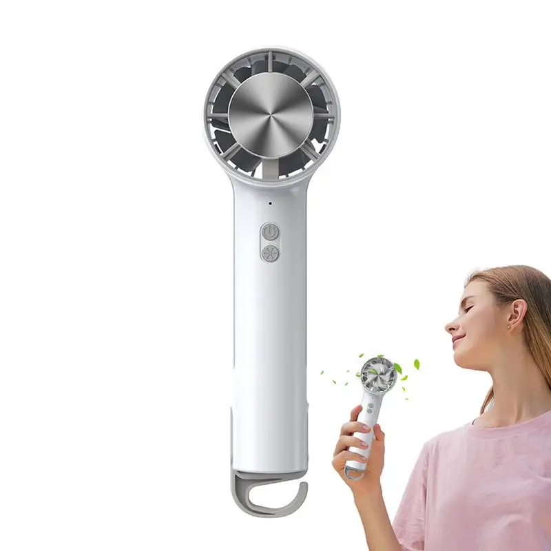 

Handheld Air Conditioner Fan 3 Adjustable Wind Speeds Hand Fan Compact Hand Fan Personal Mini Ice Cooler Fan For Traveling Beach