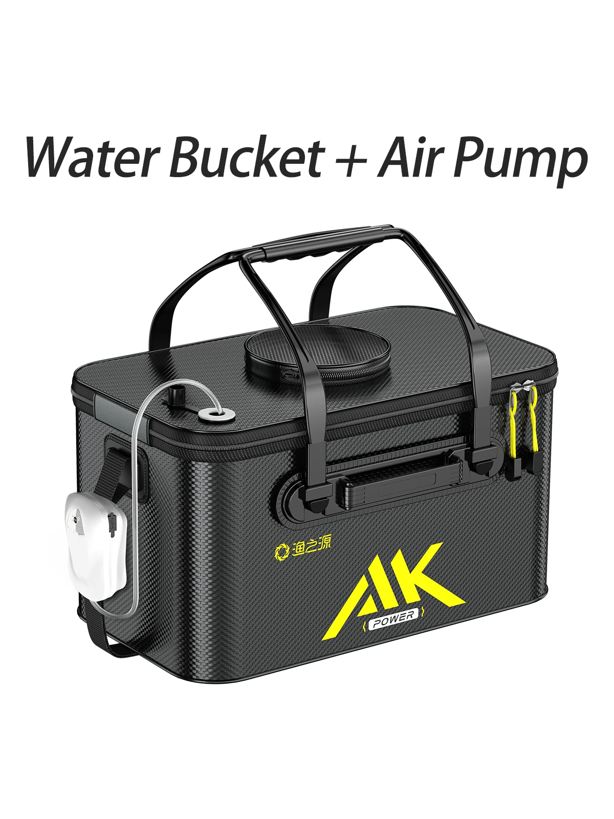 Eve Köderbox mit Belüftungspumpe Combo Wasserdichte EVA Angelbox Tragbare Tackle-Tasche für Lebende Fische – Detail 1
