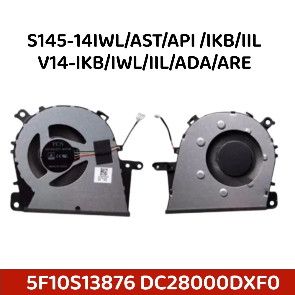 

NEW For Lenovo Ideapad S145-14IWL/AST/API /IKB/IIL V14-IKB/IWL/IIL/ADA/ARE Laptop CPU Cooling Fan 5F10S13876 DC28000DXF0 New