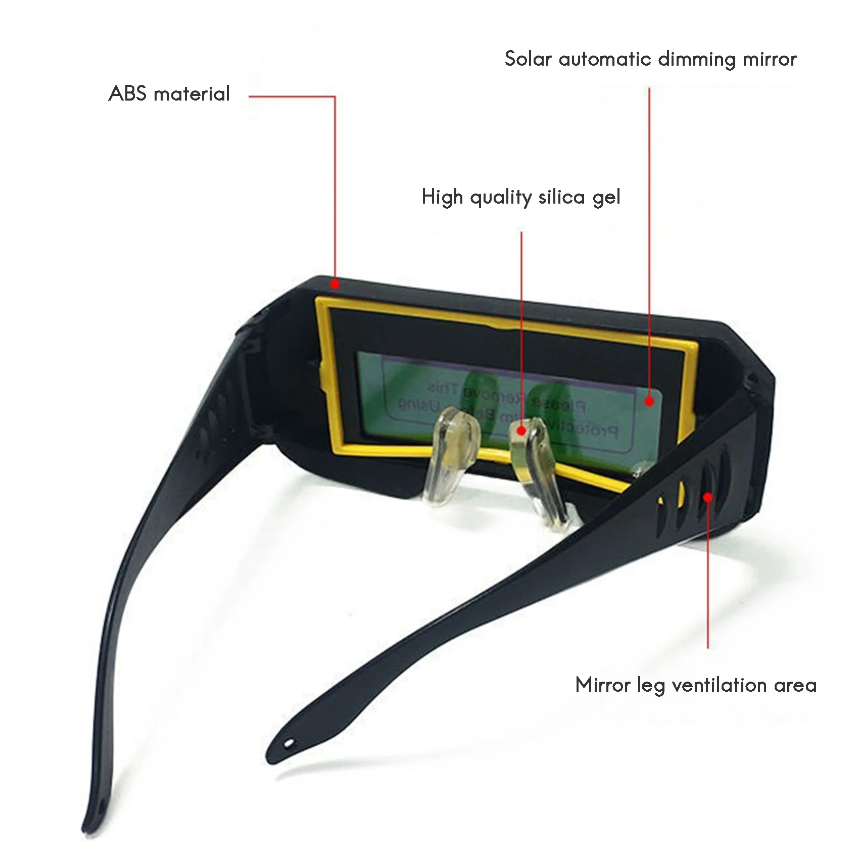 Automatic Photoelectric Welding Glasses Solar Powered Auto Darkening Welding Mask Helmet Eye Goggle Welding