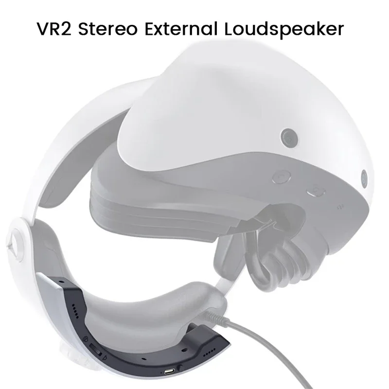 Mini alto-falante de plástico para PS, som surround, Outlay Louder portátil, PS VR2, PS5, VR2 Acessórios, HD