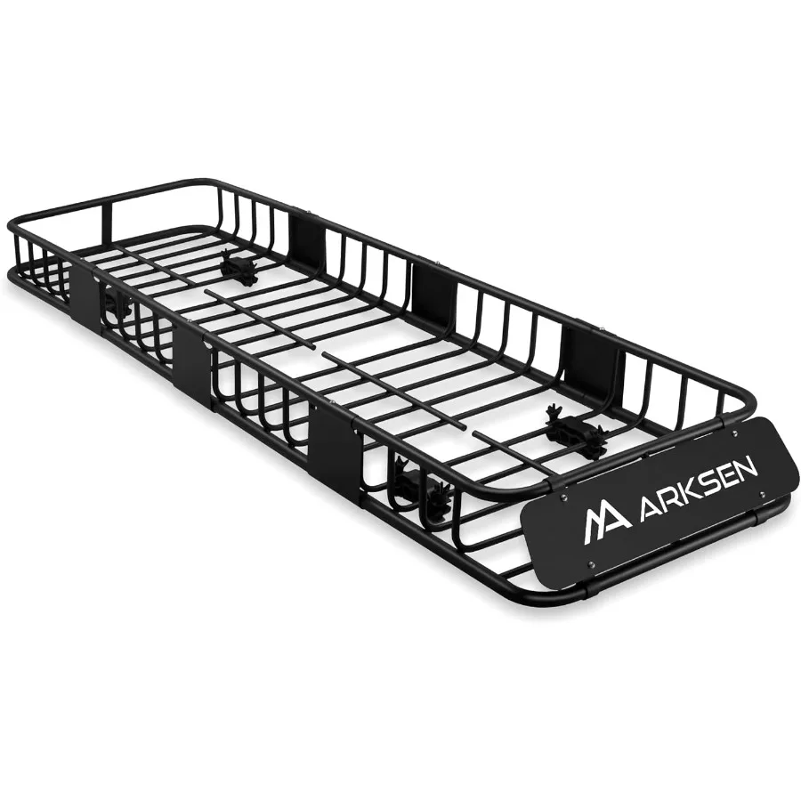 

84x23x6 Narrow and Long Roof Rack Cargo Carrier Car Rooftop Basket Heavy Duty Weather Resistant Luggage Camping Gear Storage fo