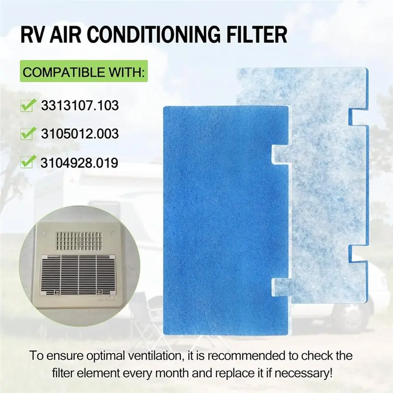 For Dometic 3313107.103, 3105012.003 RV Air Conditioner Filter 14