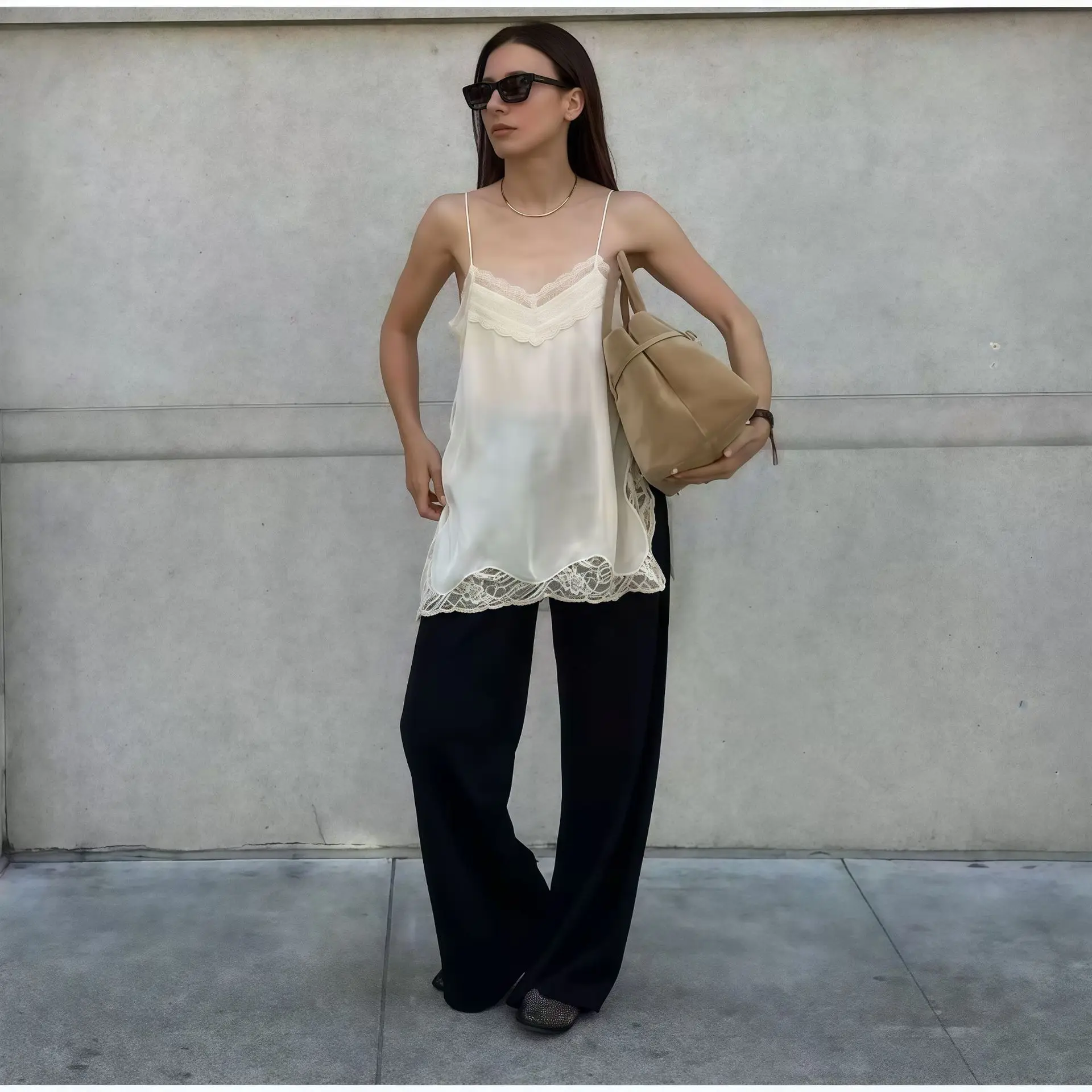 Sexy Kant Effen Band Tank Tops Mode Vrouwen Mouwloze V-hals Zomer Losse Vest Casual Streetwear Backless Y2K Dame Kleding