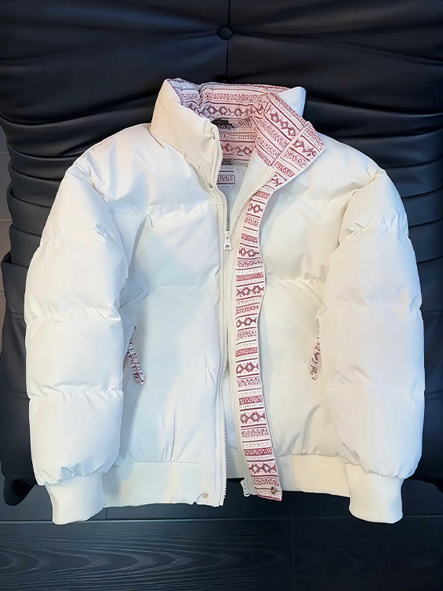 

Thiened Хлопковое джето с воротником-стойкой, хлебное пальто для мужчин и женщин, зимнее пальто с подкладкой, повседневная верхняя одежда, молодежная теплая мода