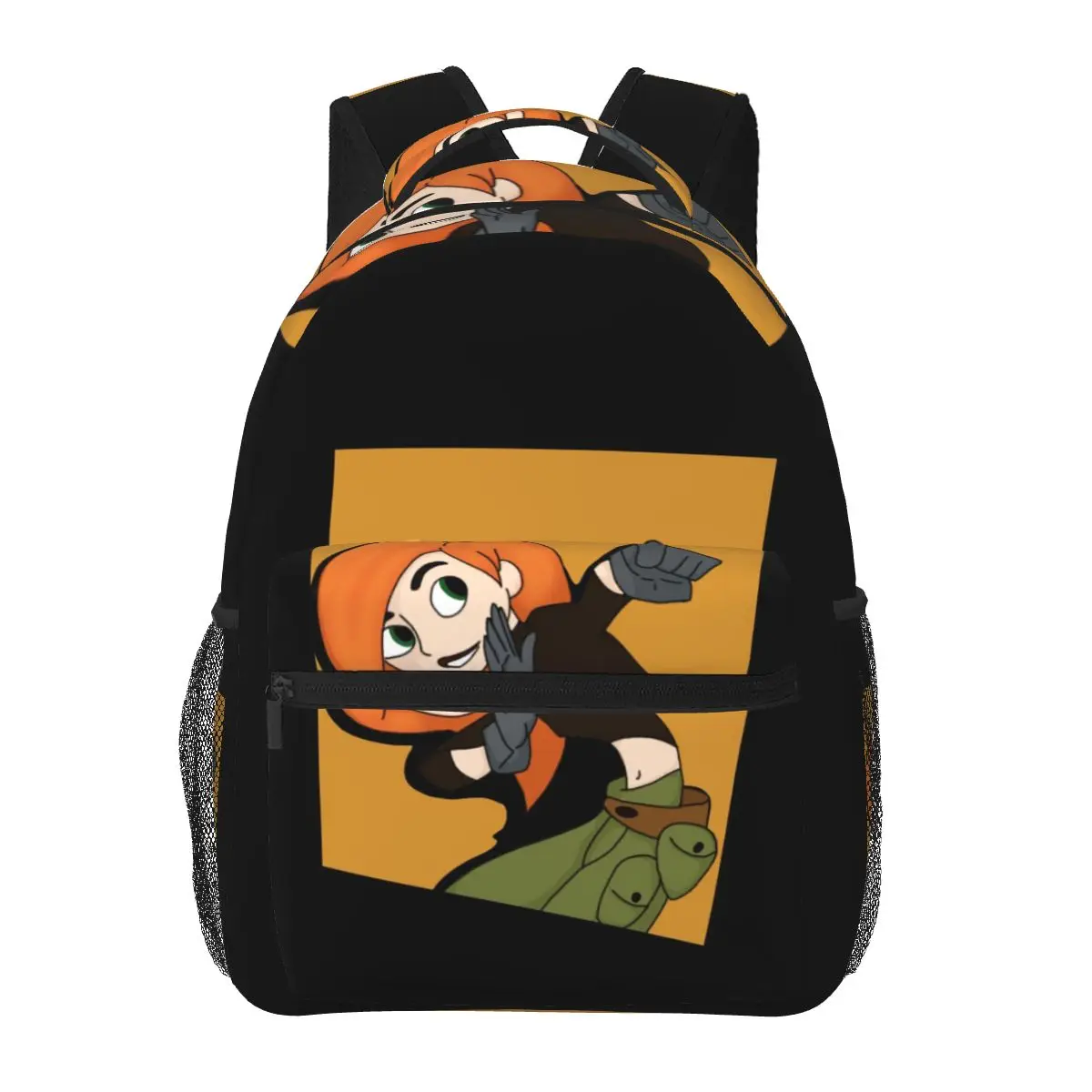 Kim Possible - Comic Panel Style Backpacks Boys Girls Bookbag Children School Bags Travel Rucksack Shoulder Bag Large Capacity