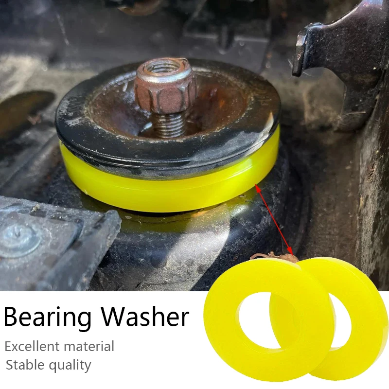 1/2pcs Pad Rubber Bushing Dampers Universal Front Strut Tower Mount Suspension Shock-Absorbing Bearing Washer Auto Over Bump