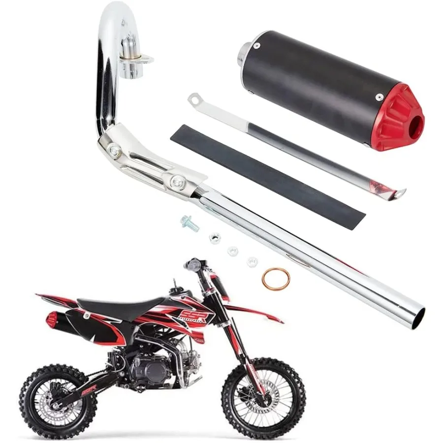 

28mm High Performance Exhaust Muffler Silencer Pipe Assembly Kit for Dirt Bike Motocross CRF50 SSR Enhanced Engine Efficiency a