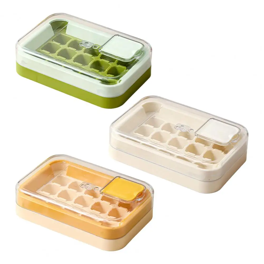 Ice Tray Mold Food-grade Silicone Mold Ice Cube Tray with Lid Food-grade Silicone Mold Leak-proof Stackable Ice for Freezer