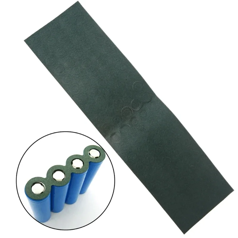 100pcs/sheet 18650 Li-ion Battery Insulation Gasket Battery Pack Cell Insulating Fish Electrode Insulated Pads