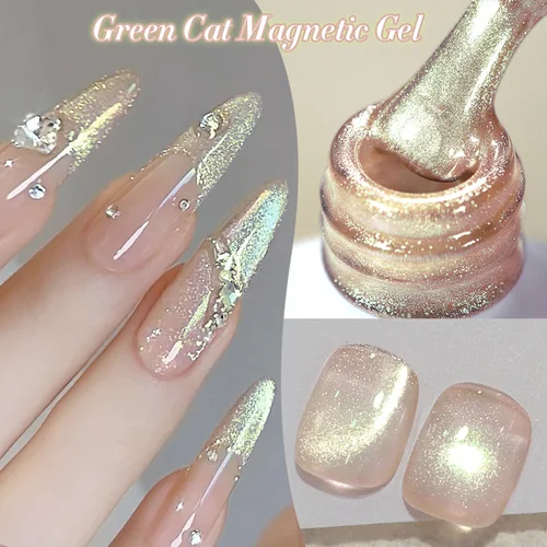 Imagen 2 del producto BORN PRETTY HEMA TPO FREE 10ml Otoño Invierno oro brillo gato barniz de Gel magnético diseño de barniz de larga duración