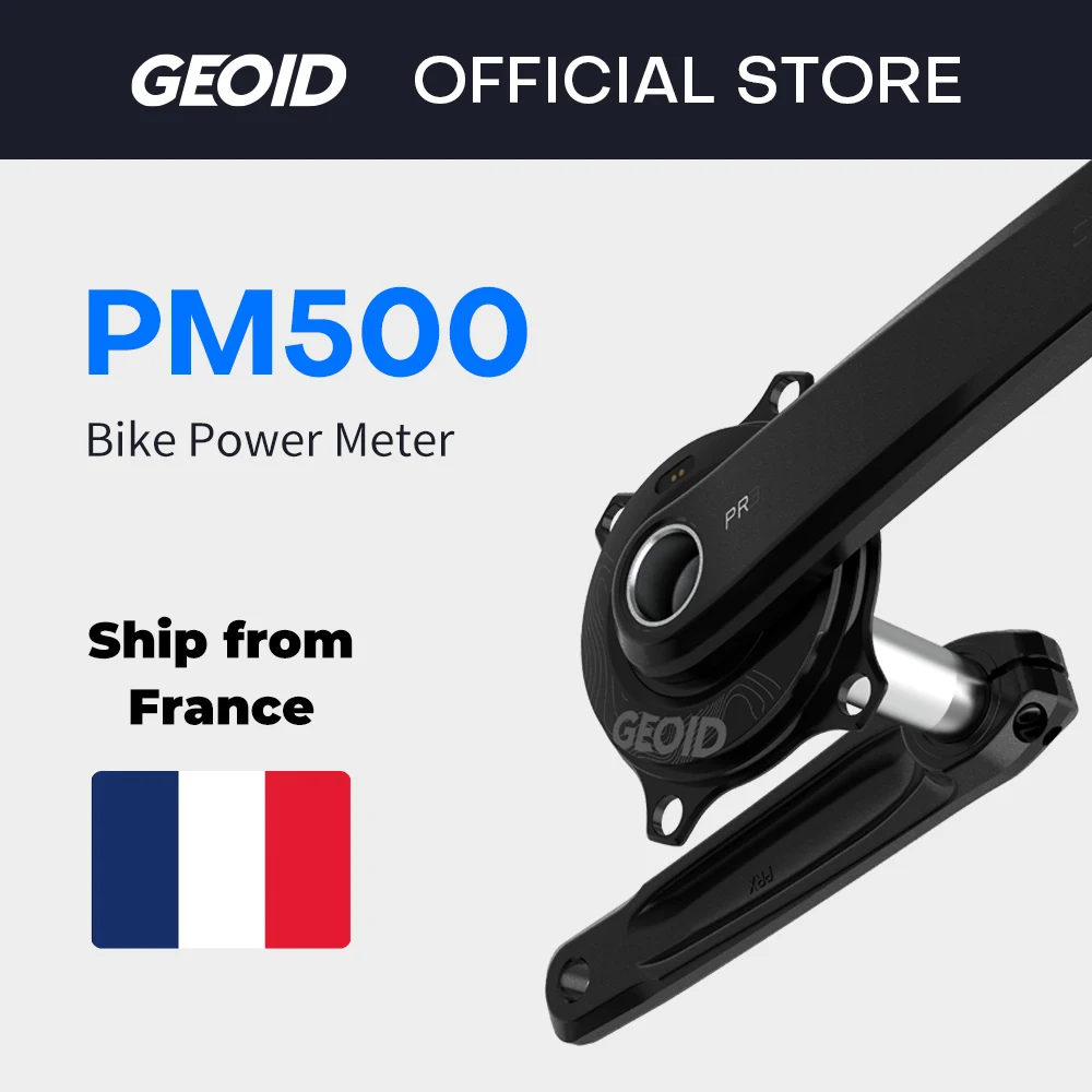 GEOID manivelle PM500 compteur de puissance de vélo 4 boulons 110BCD 24mm broche Cadence vélo compteur de puissance à base d'araignée pour Shimano