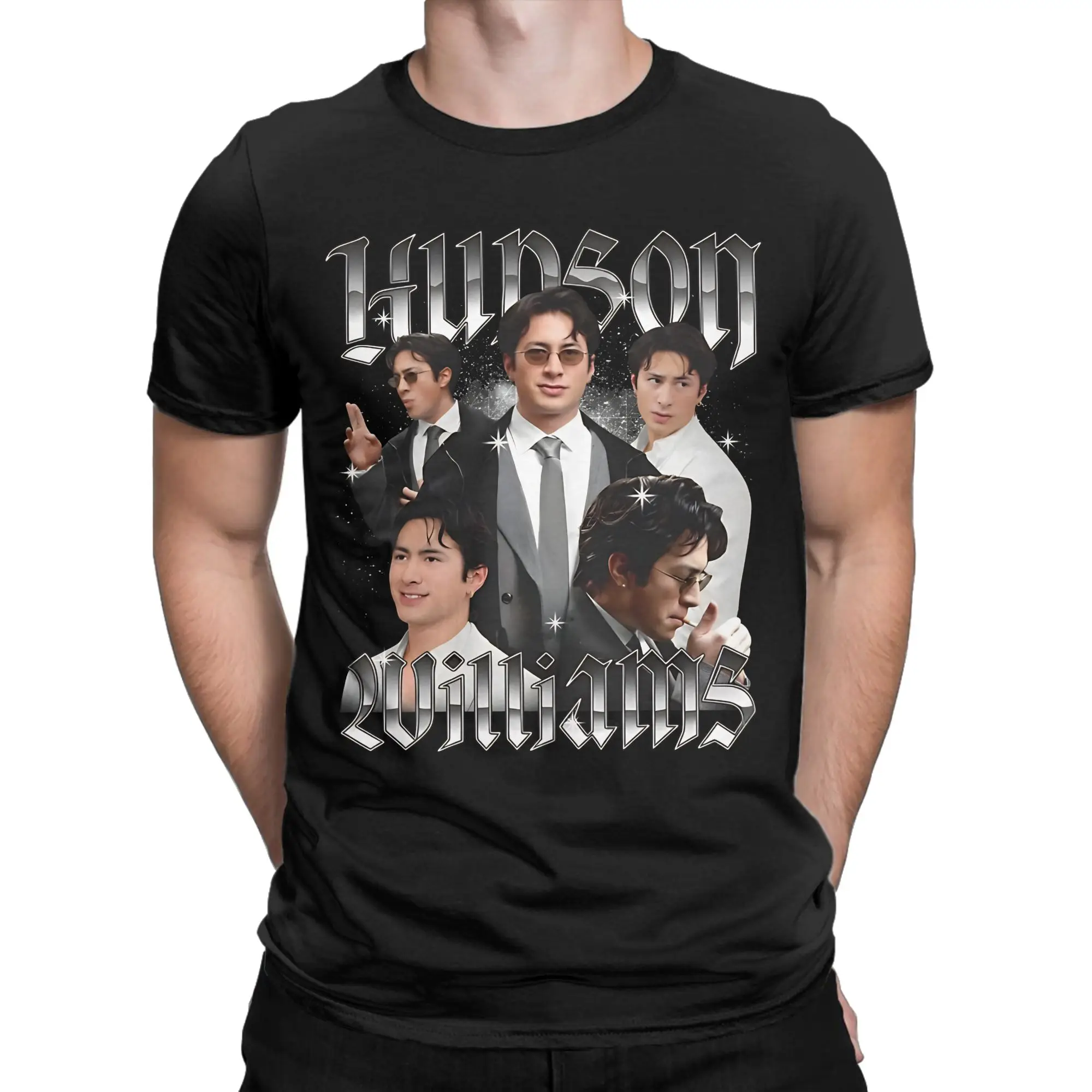 Streetwear T Shirt Hudson Williams Canadian Actor Cotton T Shirts Tee Shirt for Men's Summer Y2K Casual Short Sleeve Tops