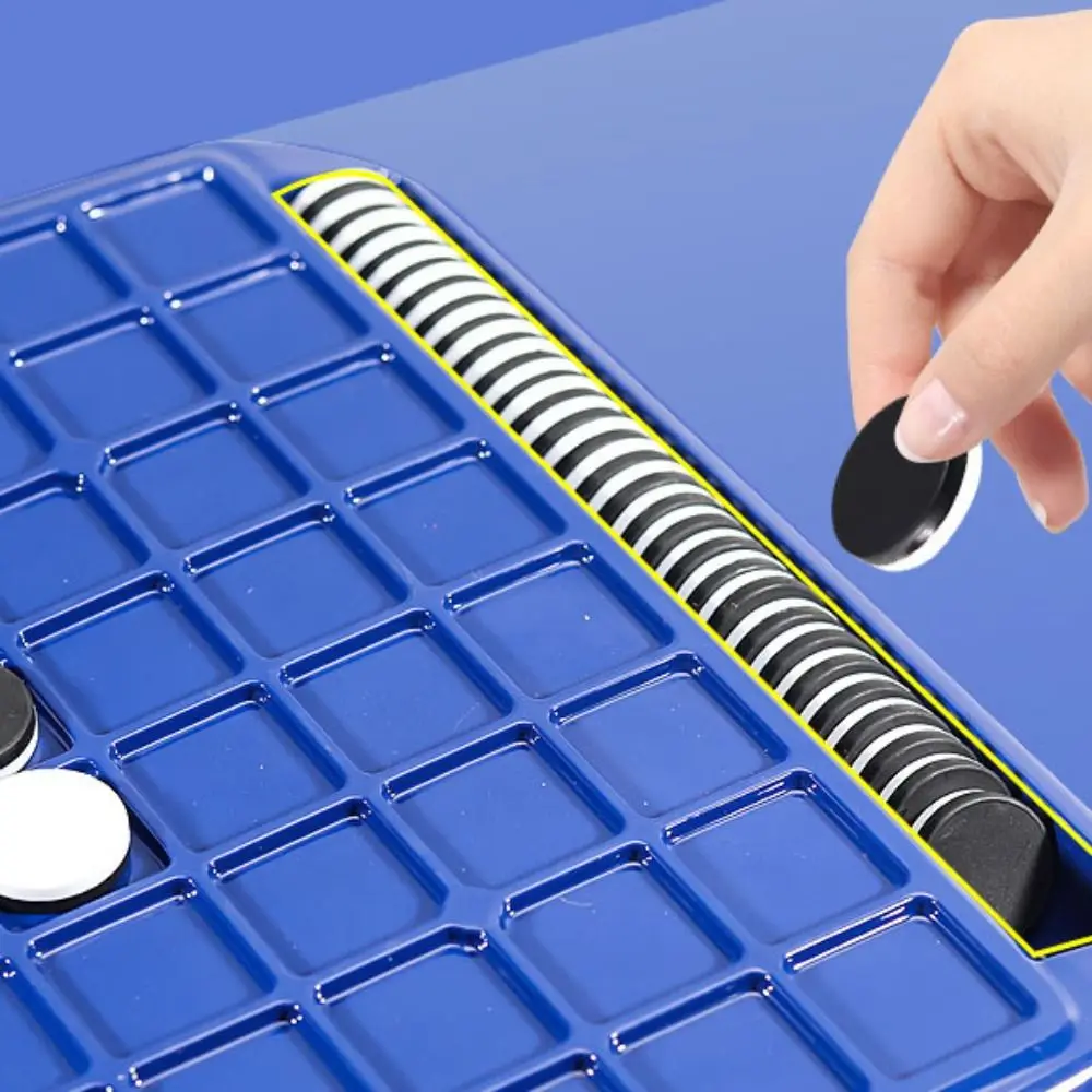 

Tabletop Game Flip Black White Chess Board Touch Flip Parent-Child Interactive Kid Overturn Chess Montessori Portable