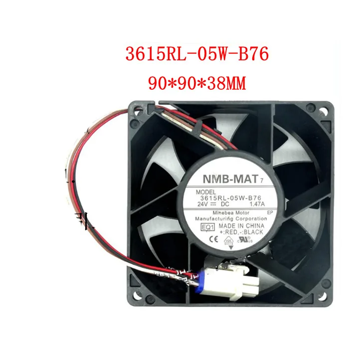 

NMB 3615RL-05W-B76 9038 24V 1.47A 9CM / cm drive fan