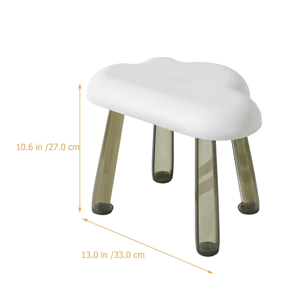 Cloud-Shaped Sturdy Step Stool for Adults – Non-Slip Shoe Changing Stool for Living Room, Bathroom & Outdoor