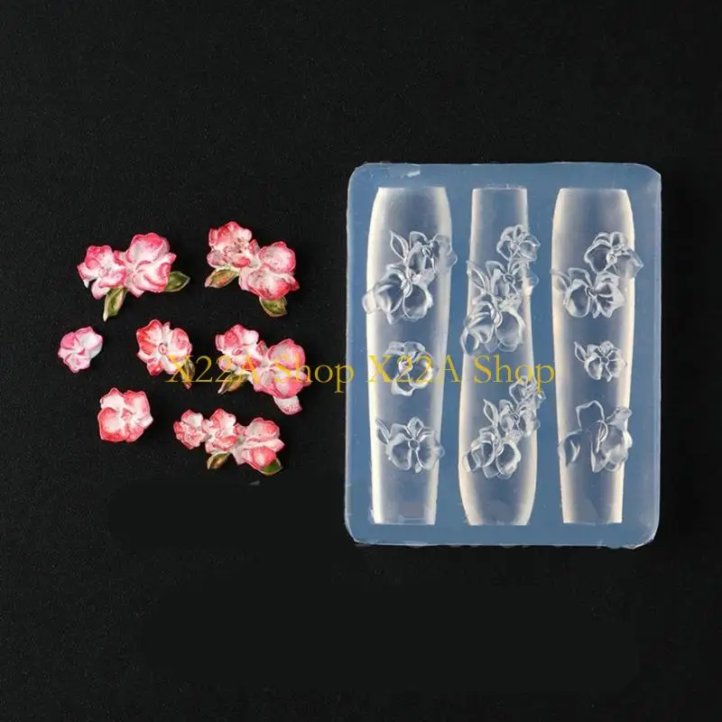Unique Multipurpose Art Silicone Mould for 3D Designs Butterfly Flower Moon Patterns Portable for Acrylic Craft Supplies