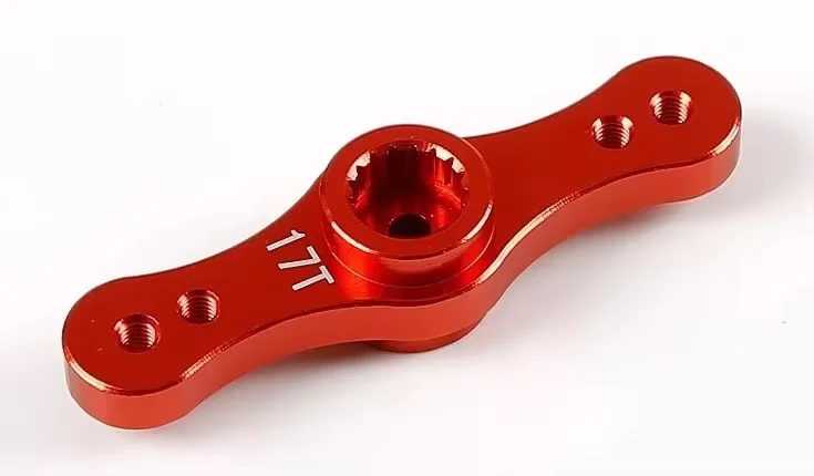 CNC Machining Aluminum Alloy Symmetrical Steering Servo Arm For 1/5 ROFUN HPI BAJA 5B 5T 5SC 17T/15T