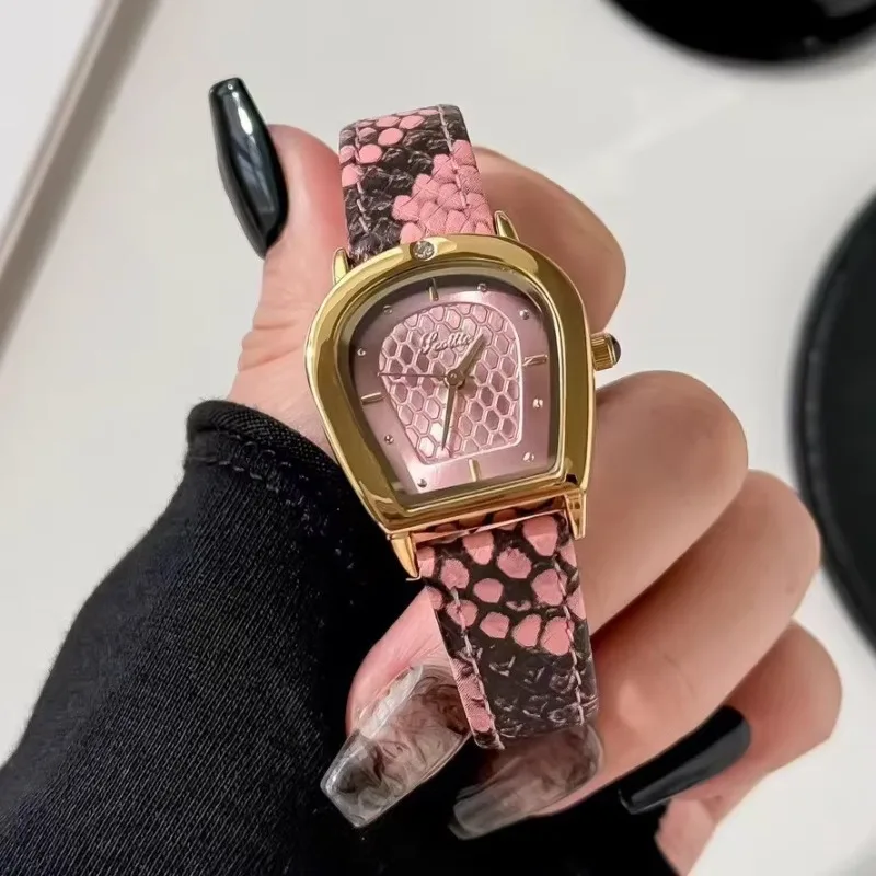 New luxury women's watch snakeskin pattern belt niche student exquisite automatic waterproof trend quartz watch birthday gift