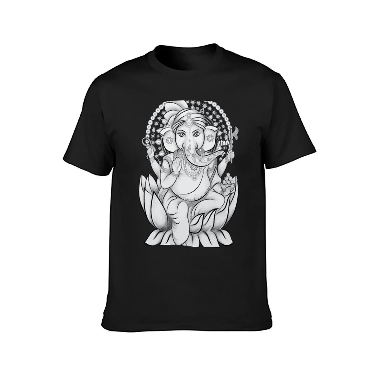 Ganesh T-Shirt graphic t shirts anime stuff anime clothes T-shirts for men cotton