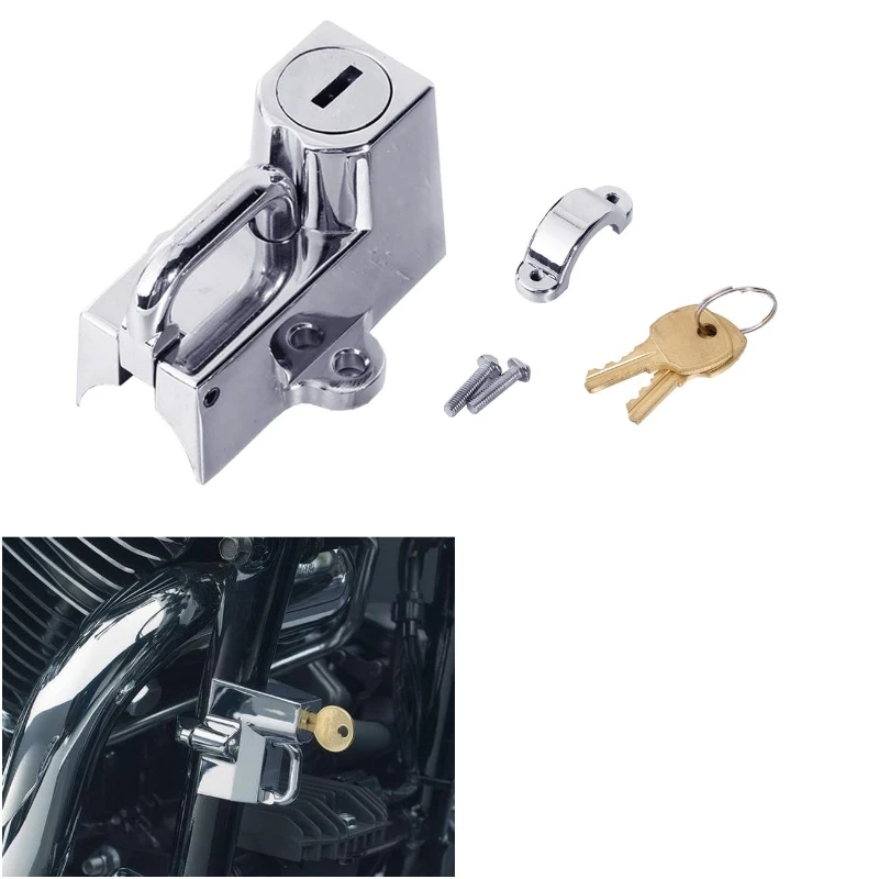 Universal Motorbike Helmet Lock Stainless Steel Motorcycle Helmet Security Hanging Lock