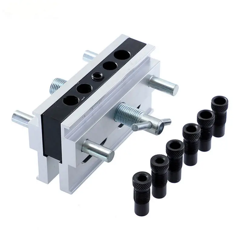 ABGG-Doweling Jig Self Centering Round Wood Dowel Tool Clamp Tool Precise Drilling