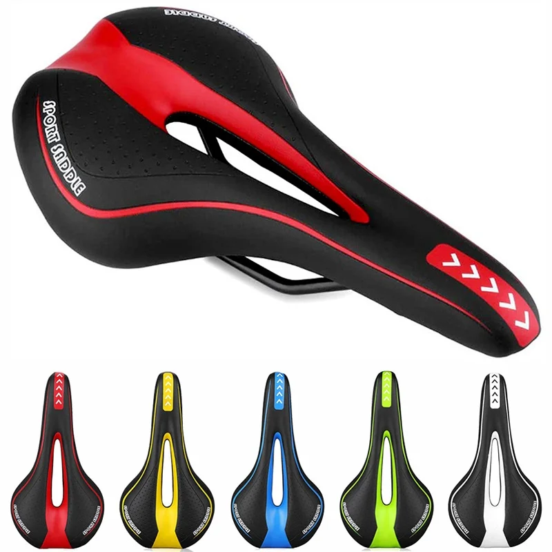 Siodełko rowerowe MTB Mountain Road Bike Seat Hollow Gel Wygodna poduszka rowerowa Siodełko do roweru treningowego dla mężczyzn i kobiet