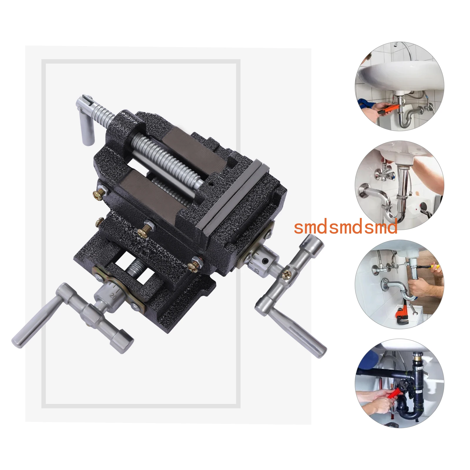 

3-Inch Drill Press X-Y Compound Vise 2 Way Heavy Duty Cross Slide Vise Clamp Machine Precise Processing Strong Clamping Tool