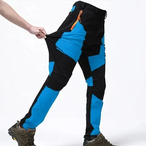 Breathable, Lightweight Elastic Waistband Men's Outdoor Sport Pants with Quick Dry Technology - Ideal for Climbing, Hiking, Camp