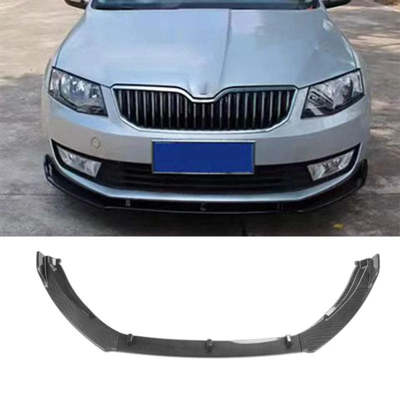 For Skoda Octavia A7 2013 2014 2015 2016 2017 2019 Car Front Bumper Splitter Lip Spoiler Diffuser Protector Guard Body Kit