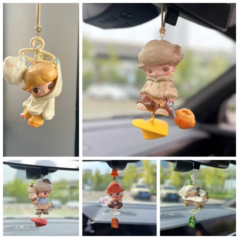 

Original Dimoo The Missing Day Series Car Rearview Mirror Hanging Ornament Diy Handmade Custom Cute Dimoo Pendant Decoration