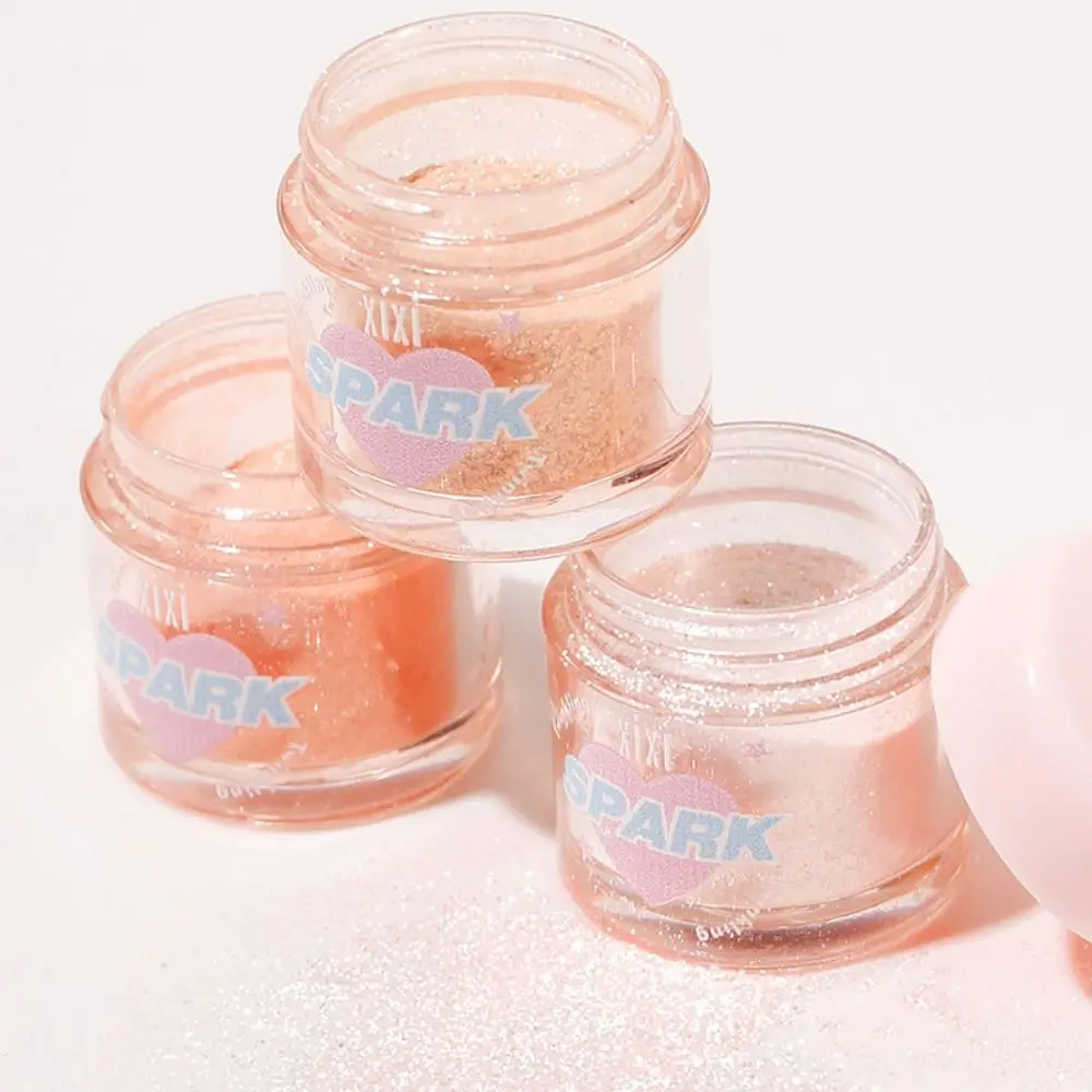 3-Farben-Textmarker-Puder, klarer, perlmuttartiger, glatter Puder, Glitzer-Puder, Rouge, langanhaltende Aufhellung für Gesicht und Körper