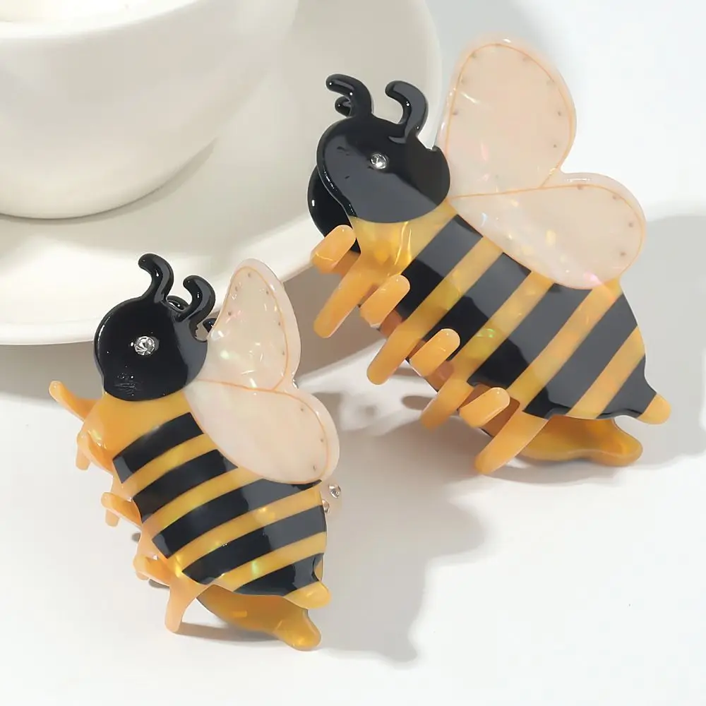 

Portable Sweet Design Cartoon Bee Hairpin Funny Cartoon Girls Hair Clip Fashion Exquisite Cute Claw Clip Gifts