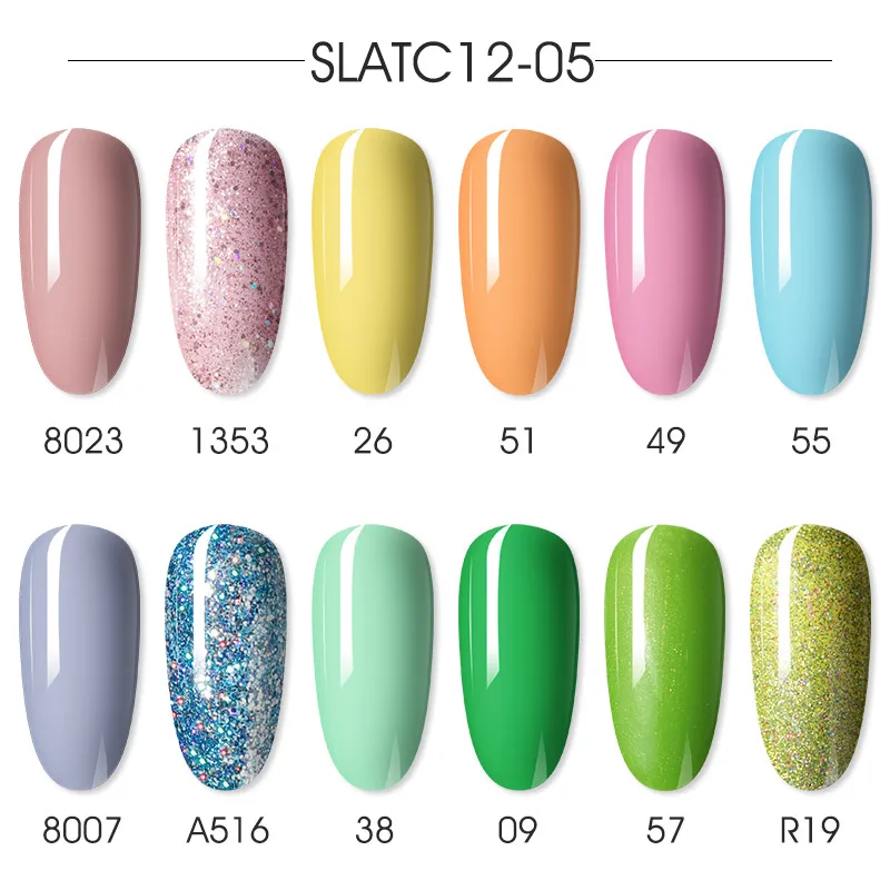 ROSALIND Pure Colors Nail Gel Set Polish UV Gel Semi Permanent Soak Off Varnishes Nail Art Design