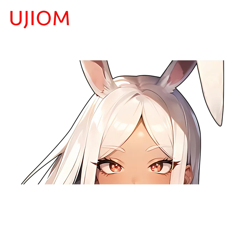 UJIOM Anime Fugure Peeking Mirko Wall Sticker Delicat Premium Creative Warterproof PVC Decal Suitable For Computer Case Decor