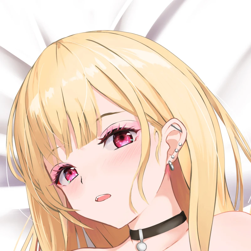 Dakimakura Anime Pillow Cover Kitagawa Marin Double Sided Print 2Way Cushion Cover Xmas Gifts
