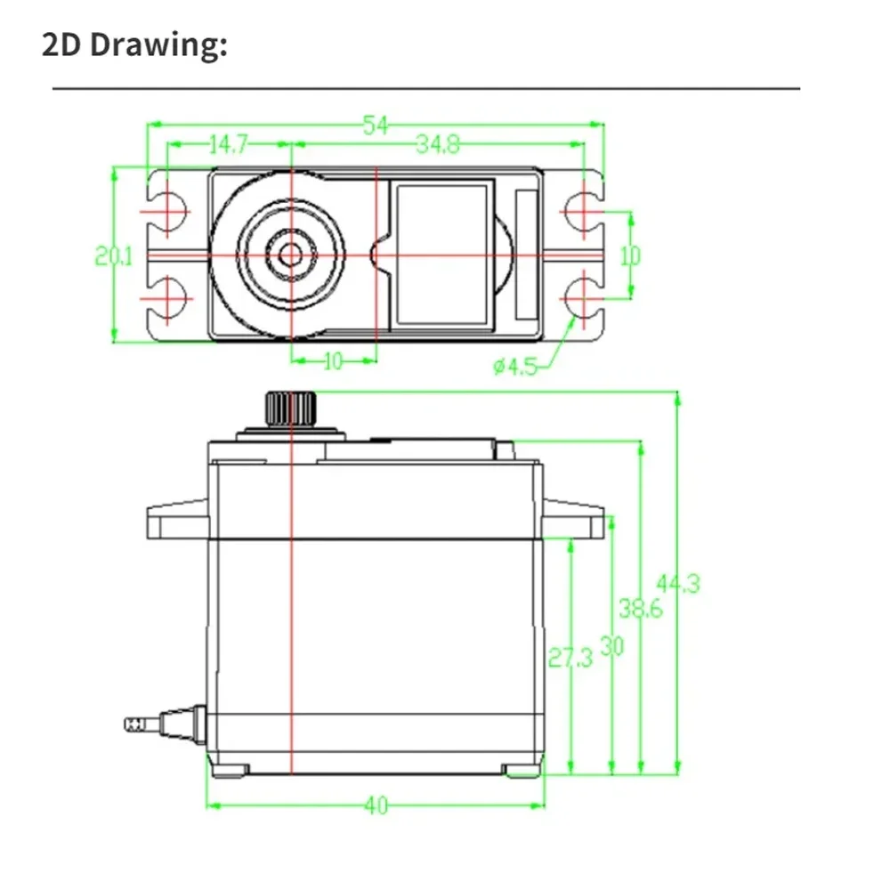 Ft5118m digitales Servo 17kg.cm Standard-Überlast schutz 280 ° Stahl Metall getriebe für 1:8 1:10 1:12 RC Autos Roboter Flugzeug boot