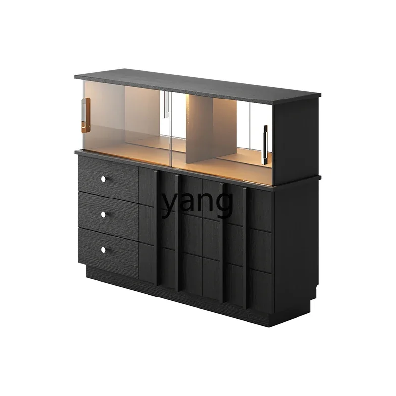 

LTT medieval style dining side cabinet retro light luxury sofa back cabinet living room tea bucket cabinet