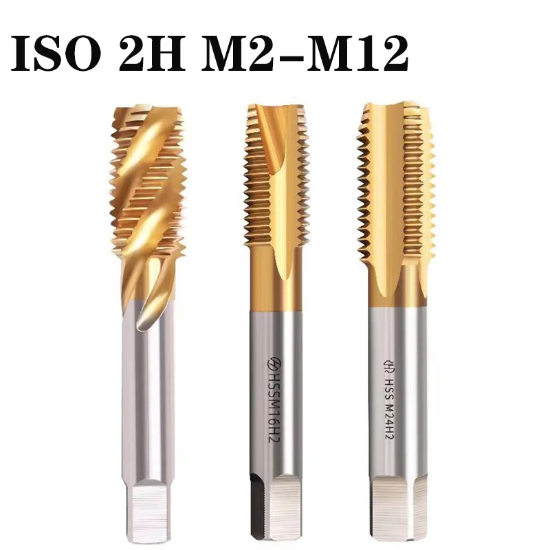 

Metric M35 HSS Cobalt Tap Titanium Plated Straight Spiral Apex Flute Machine Thread For Metal M2 M3 M4 M5 M6 M8 M10 M12 M14 M16